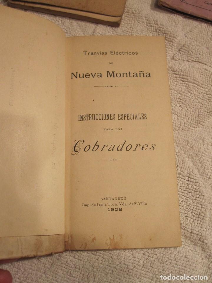 Libros antiguos: COBRADORES TRANVIA SANTANDER, A&Ntilde;O 1908. - Foto 3
