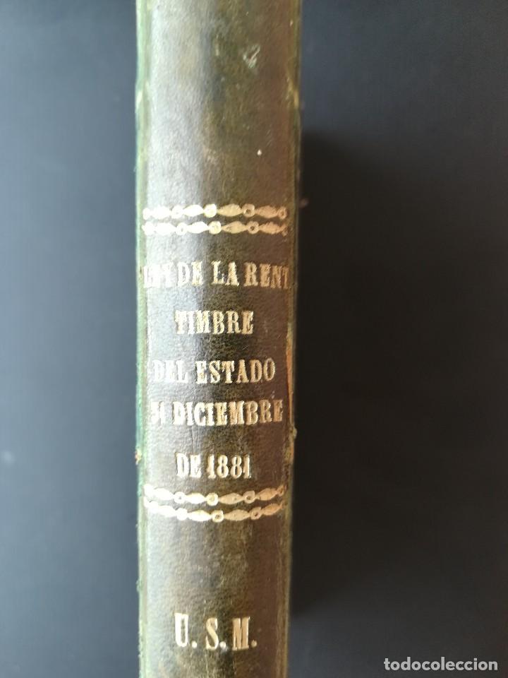 Libros antiguos: Timbres del estado A&ntilde;o 1881 - Foto 2