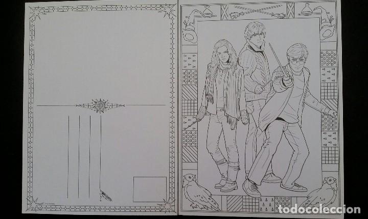 Libros antiguos: LIBRO DE HARRY POTTER PARA COLOREAR. DE SALANI EDITORE. LIBRO DE POSTALES - Foto 8