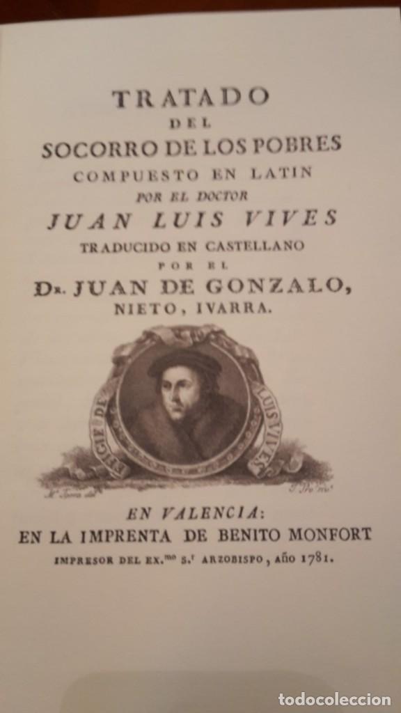 Libros antiguos: Tratado del socorro de los pobres - Foto 3