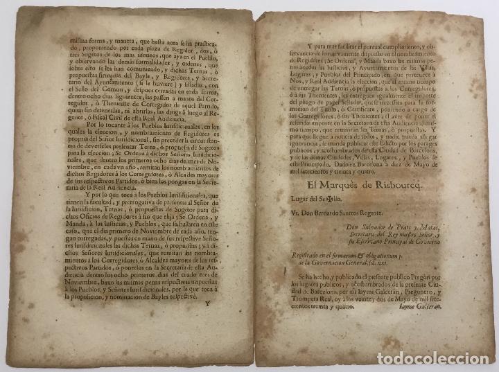 Libros antiguos: D. GUILLERMO DE MELUN, MARQUES DE RISBOURCQ... Capitan General del Exercito, y Principado de Cathalu - Foto 2