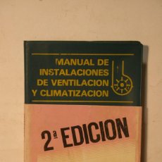 Libros antiguos: MANUAL DE VENTILACION Y CLIMATIZACION. Lote 128113643