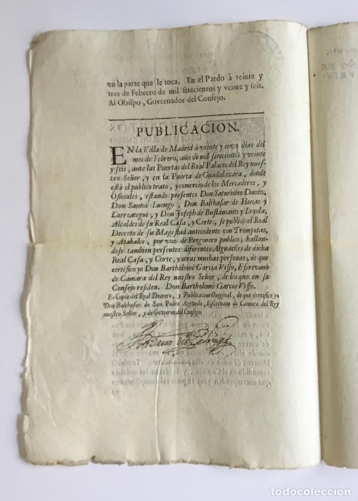 Libros antiguos: EN DECRETOS DE CATORCE DE ENERO PROXIMO PASSADO, Y OCHO DE ESTE PRESENTE... - Foto 2