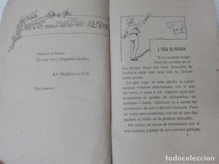 Libros antiguos: Siga la Fiesta Luis Taboada 1892 ilustrado toreo - Foto 3