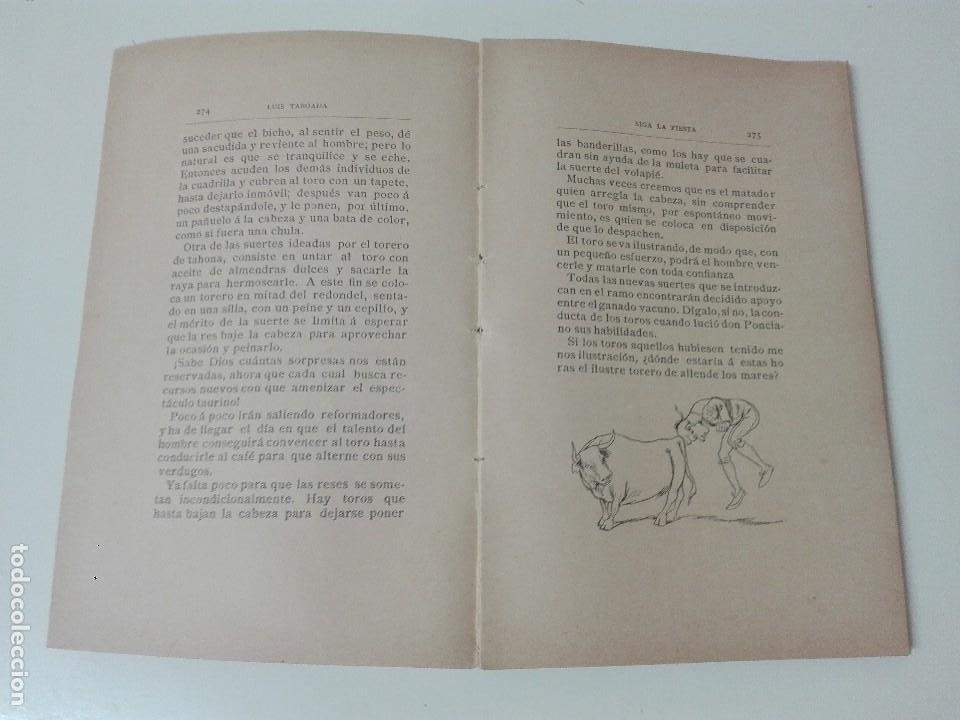 Libros antiguos: Siga la Fiesta Luis Taboada 1892 ilustrado toreo - Foto 6