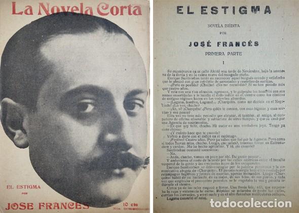 Libros antiguos: FRANC&Eacute;S, Jos&eacute;.  El estigma. Novela. 1918. - Foto 1