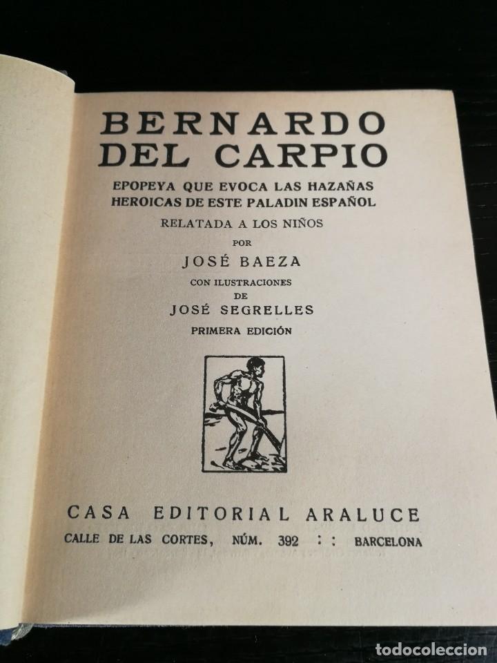 Libros antiguos: Coleccion Araluce - Bernardo del Carpio - 1&ordf; edicion 1937 - Foto 3