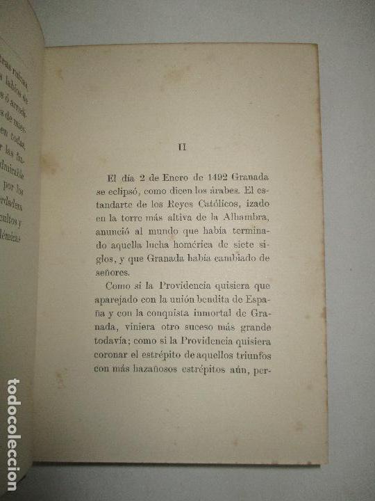 Libros antiguos: CRIST&Oacute;BAL COL&Oacute;N. - BALAGUER, V&iacute;ctor. 1892. - Foto 4