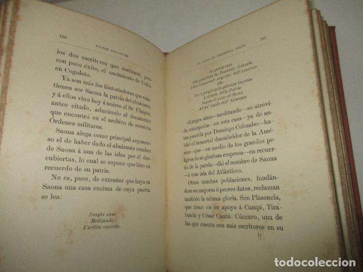 Libros antiguos: CRIST&Oacute;BAL COL&Oacute;N. - BALAGUER, V&iacute;ctor. 1892. - Foto 5