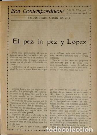 Libros antiguos: CABELLO LAPIEDRA, Xavier.  El pez, la pez y L&oacute;pez. 1918. - Foto 1