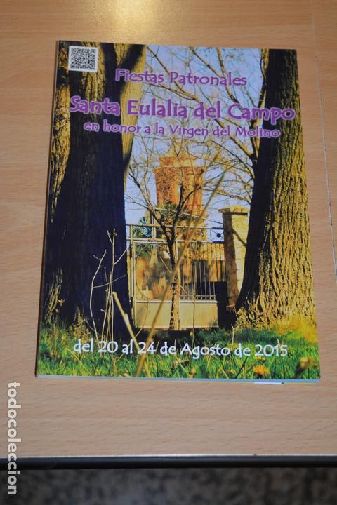 Libros antiguos: PROGRAMA DE LAS FIESTAS PATRONALES DE SANTA EULALIA (TERUEL).2015 - Foto 1