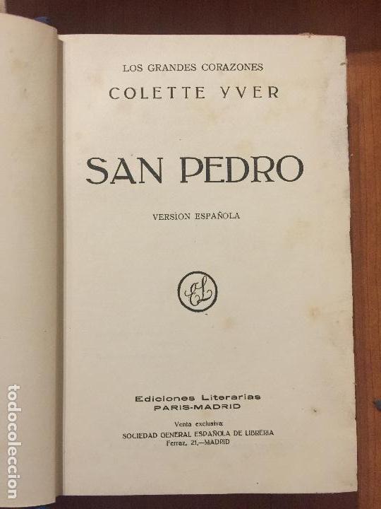 Libros antiguos: SAN PEDRO - COLETTE YVES - 1928. - Foto 3