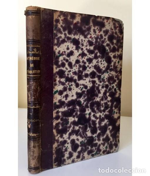 Libros antiguos: HAECKEL ET LA TH&Eacute;ORIE DE L'EVOLUTION EN ALLEMAGNE . L&eacute;on A. Dumont. Librairie Germer Bailli&egrave;re. 1873