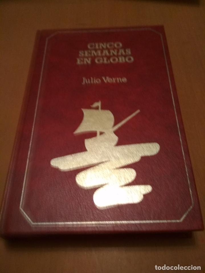 Libros antiguos: Cinco d&iacute;as en globo - Foto 1