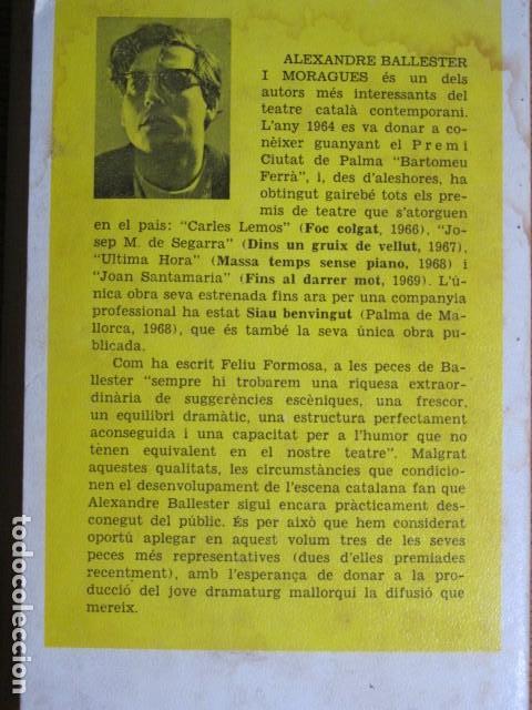 Libros antiguos: Joc de tres. Alexandre Ballester. Edit. Moll, Mallorca, 1969 - Foto 2