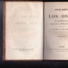 Libros antiguos: GUSTAVO NIERITZ LOS OSOS DE AUGUSTOBURGO IMP. FCO. DE PAULA MELLADO MADRID 1854