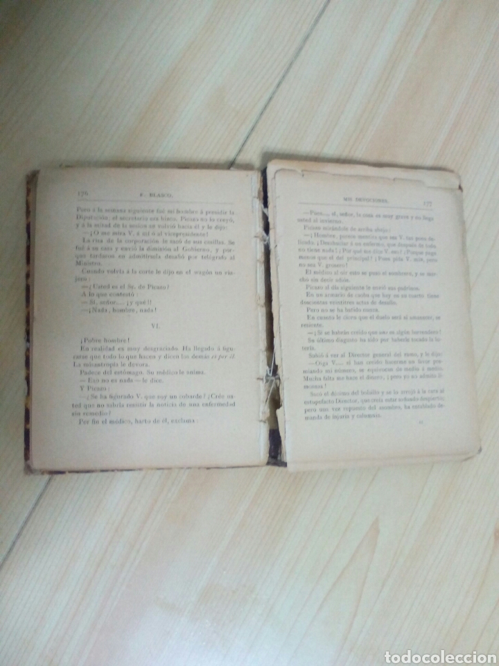 Libros antiguos: ANTIGUO LIBRO MIS DEVOCIONES. NOTAS &Iacute;NTIMAS. 1886. EUSEBIO BLASCO. - Foto 2