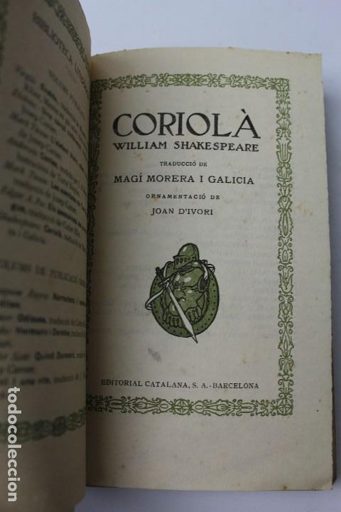 Libros antiguos: L- 90. CORIOL&Agrave;, WILLIAM SHAKESPEARE. 1915. - Foto 2