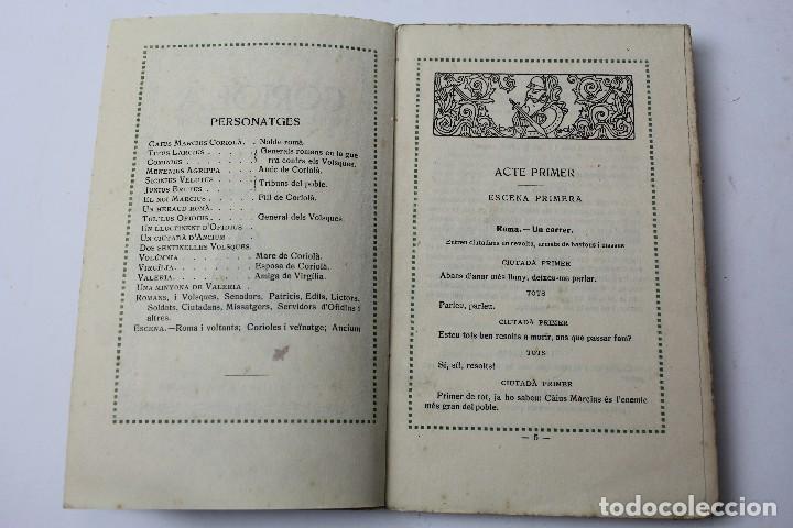 Libros antiguos: L- 90. CORIOL&Agrave;, WILLIAM SHAKESPEARE. 1915. - Foto 3