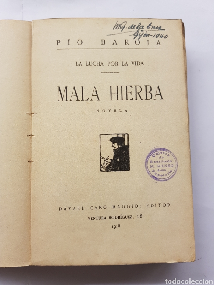 Libros antiguos: Mala hierba - Pio Baroja - 1918 - Foto 3