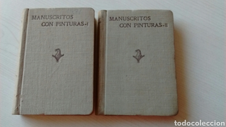 Libros antiguos: MANUSCRITOS CON PINTURAS (2 TOMOS) - Foto 1