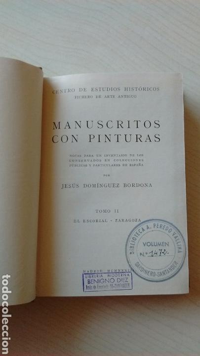 Libros antiguos: MANUSCRITOS CON PINTURAS (2 TOMOS) - Foto 3