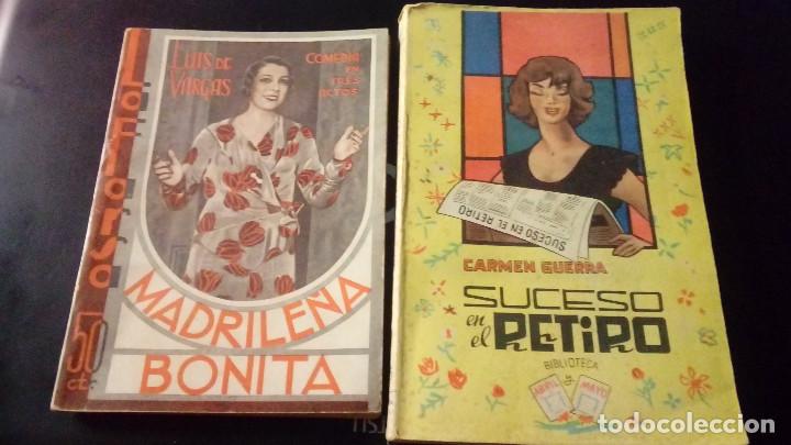 Antiquarische B&uuml;cher: DOS LIBROS, LA FARSA DE LUIS DE VARGAS MADRILE&Ntilde;A BONITA Y CARMEN GUERRA SUCESO EN EL RETIRO.