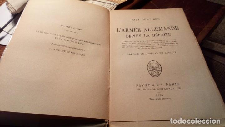 Libros antiguos: LARM&Eacute;E ALLEMANDE DEPUIS LA D&Eacute;FAITE - Foto 3