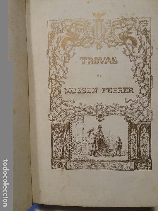 Libros antiguos: Trovas del Mossen Jaime Febrer - Foto 4