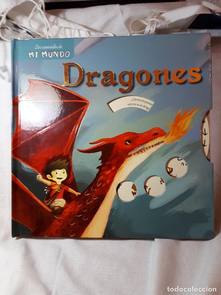 Libros antiguos: DRAGONES, libro pop-up - Foto 1