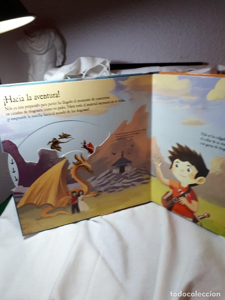 Libros antiguos: DRAGONES, libro pop-up - Foto 2