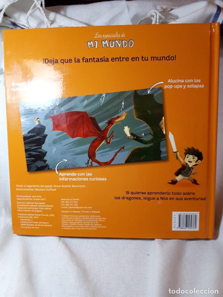Libros antiguos: DRAGONES, libro pop-up - Foto 4