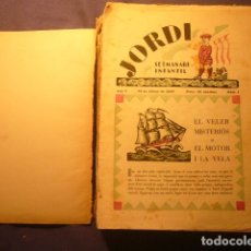 Libros antiguos: JORDI. SETMANARI INFANTIL. (23 NUMEROS) (BARCELONA, 1928). Lote 130892908