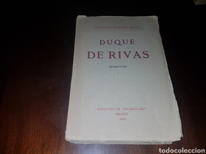Libros antiguos: Duque de Rivas 1912 - Foto 1