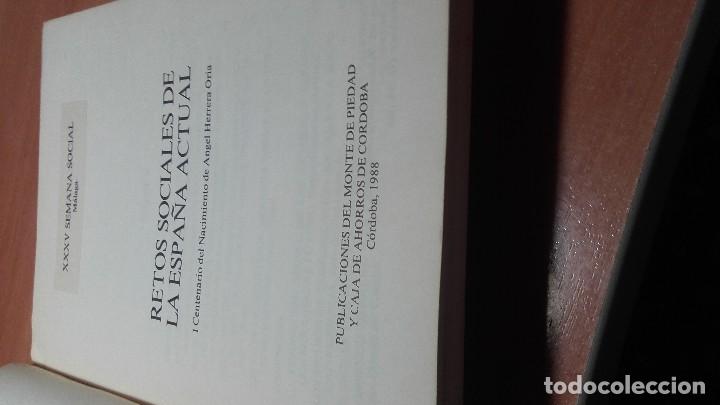 Libros antiguos: Retos sociales de la Espa&ntilde;a actual. - Foto 3