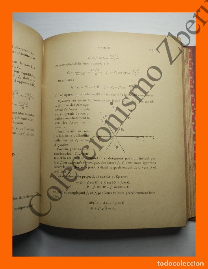 Libros antiguos: Cours de Mecanique - M. Vasnier - - Foto 3