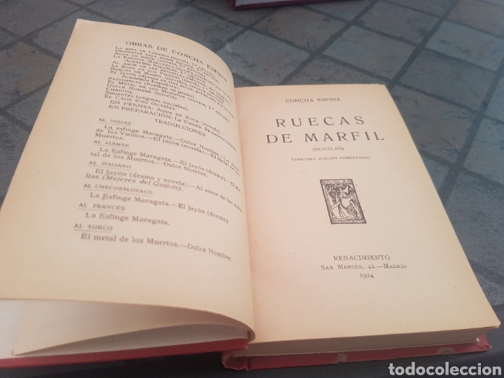 Libros antiguos: Ruecas de marfil 1924 - Foto 1