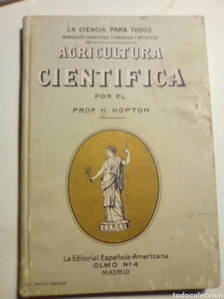 Libros antiguos: Agricultura Cient&iacute;fica por N. Hopton