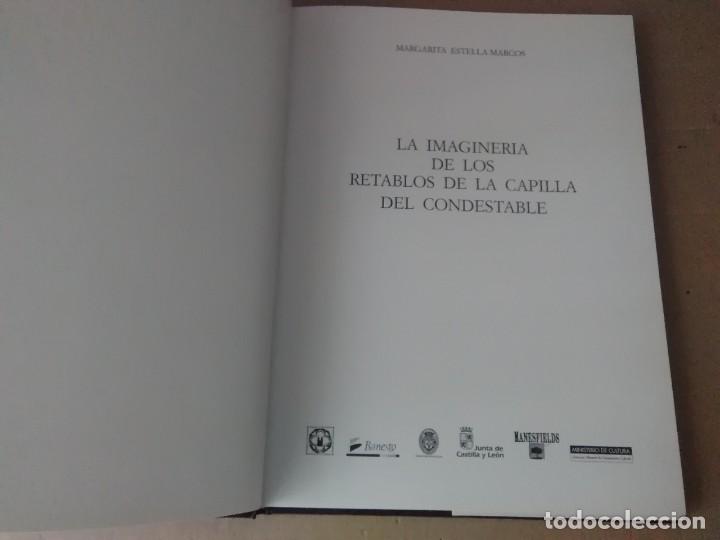 Libros antiguos: Libro la imaginer&iacute;a de los establos de la capilla del condestable. & - Foto 2