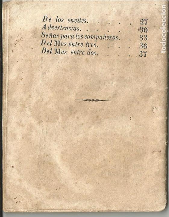Libros antiguos: EXCEPCIONAL REGLAMENTO DEL MUS DE 1848 - Foto 3 - 132164970