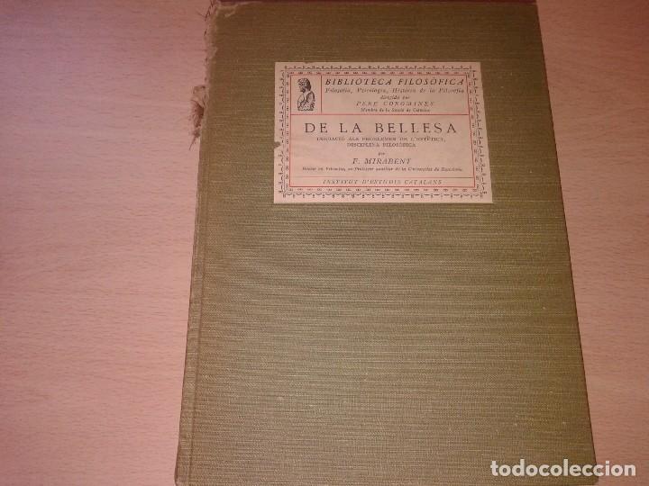 Libros antiguos: BIBBLIOTECA FILOSOFICA, PERE COROMINES, 1936, - Foto 1