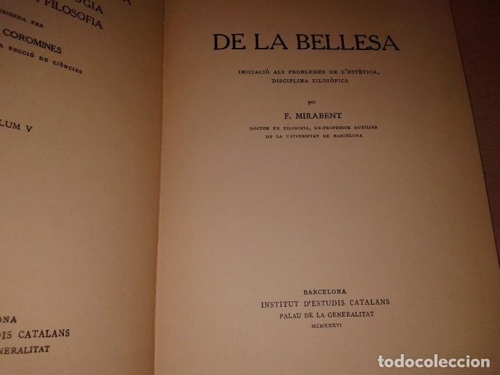 Libros antiguos: BIBBLIOTECA FILOSOFICA, PERE COROMINES, 1936, - Foto 3