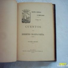 Libros antiguos: HERMINIO MADINAVEITIA. CUENTOS (26). VOLUMEN SEGUNDO. 1900. PRIMERA EDICIÓN. 