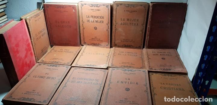 Libros antiguos: PEREZ ESCCRICH NOVELAS.VARIAS.14 TOMOS. - Foto 1