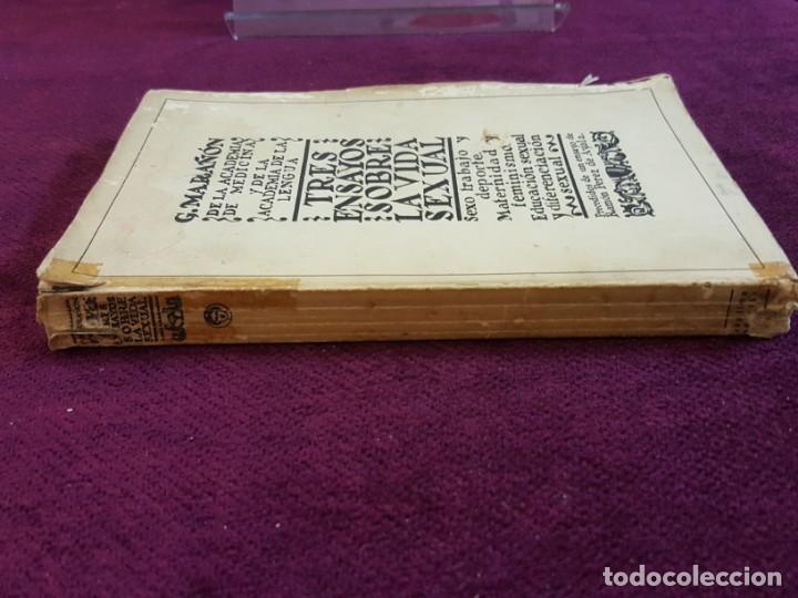 Libros antiguos: TRES ENSAYOS SOBRE LA VIDA SEXUAL. G. MARAÑON. BIBLIOTECA NUEVA, MADRID 1934 - Foto 2 - 132800914