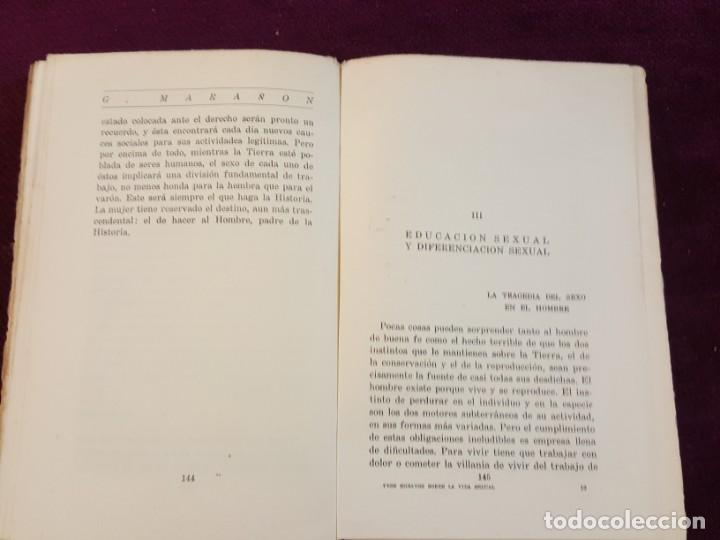 Libros antiguos: TRES ENSAYOS SOBRE LA VIDA SEXUAL. G. MARAÑON. BIBLIOTECA NUEVA, MADRID 1934 - Foto 7 - 132800914