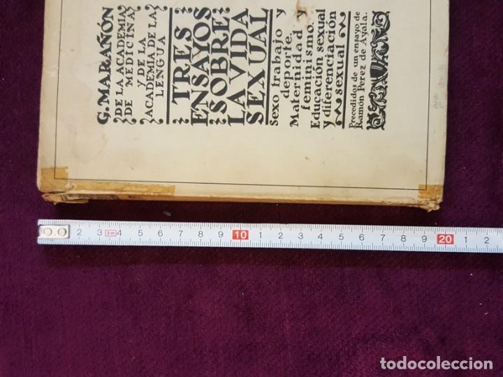 Libros antiguos: TRES ENSAYOS SOBRE LA VIDA SEXUAL. G. MARAÑON. BIBLIOTECA NUEVA, MADRID 1934 - Foto 9 - 132800914