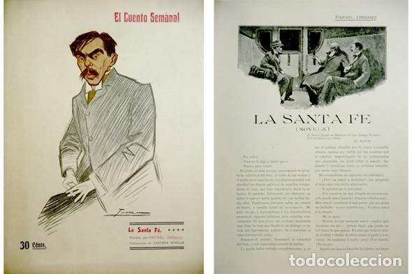 Libros antiguos: URBANO GARCÍA, Rafael (1870-1924). La Santa Fé. Novela. 1909.