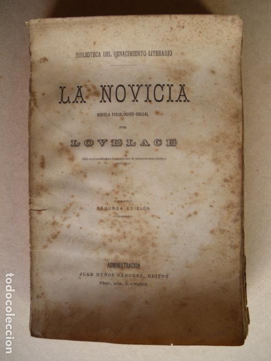 Libros antiguos: LA NOVICIA. LOVELAGE - Foto 1