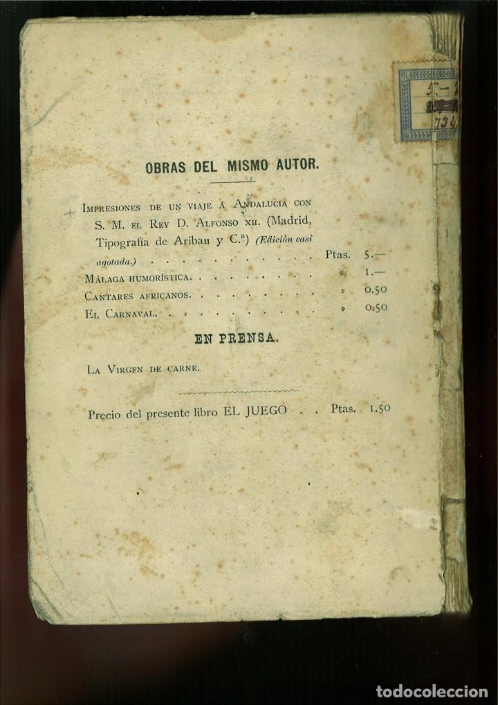 Libros antiguos: EL JUEGO. Jos&eacute; Carlos Bruna - Foto 2